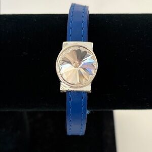 UNO de 50 Blue Bracelet with Silver Accents